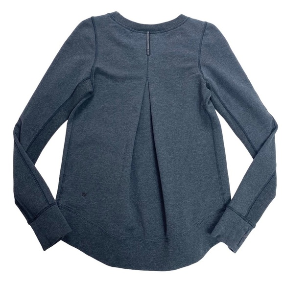 LULULEMON Exhilaration Pullover Sweatshirt Top in Charcoal Gray - Picture 7 of 9